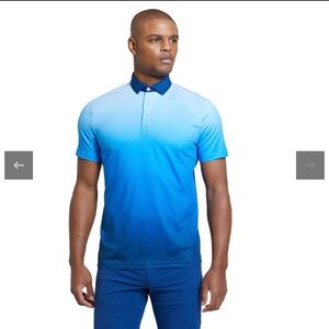 Redvanly Devon Blue Ombre Polo Size Large